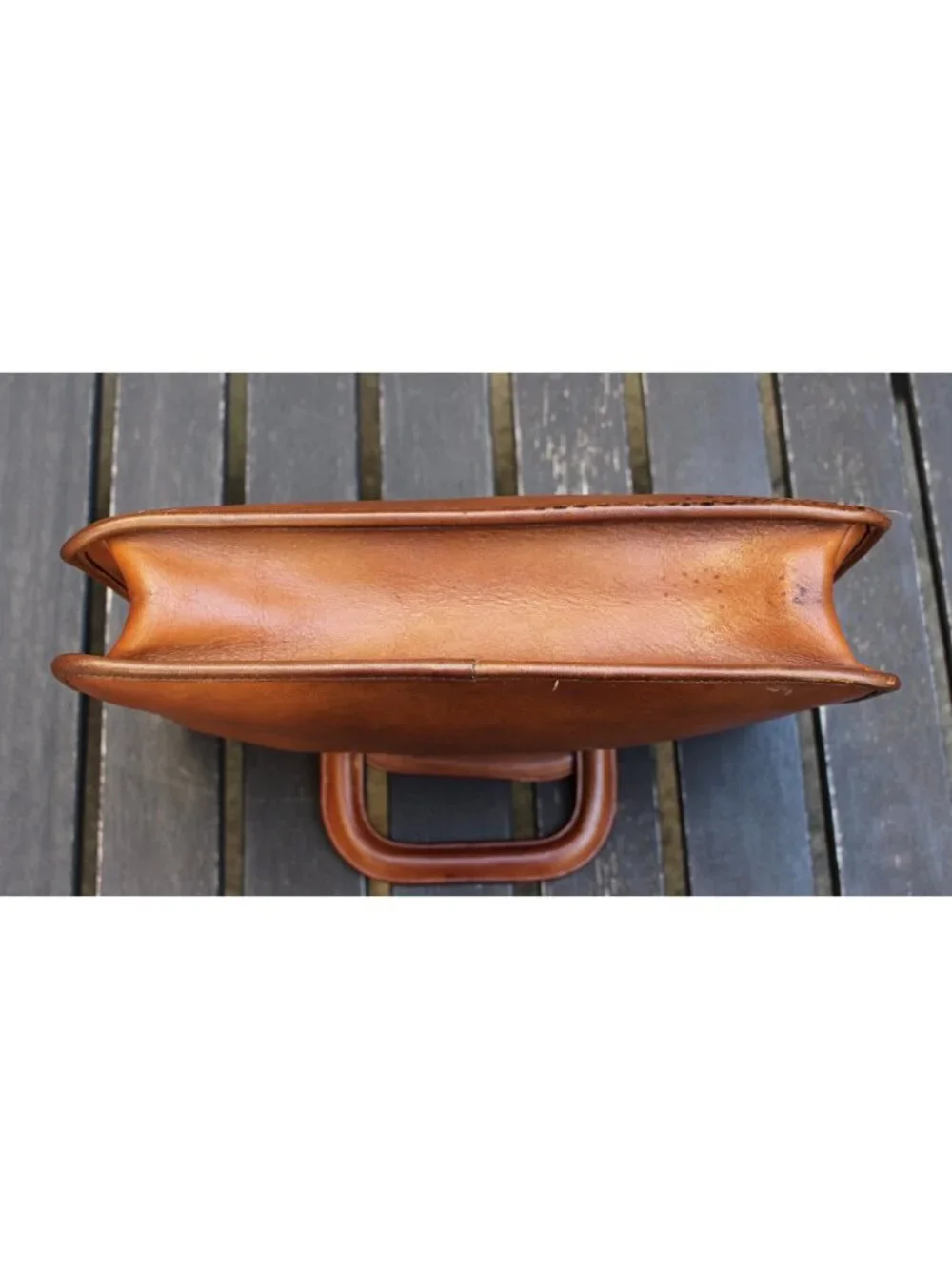 Coach Vintage - 1970s Slim Satchel 9430 Handbag in British Tan, Glue In Creed